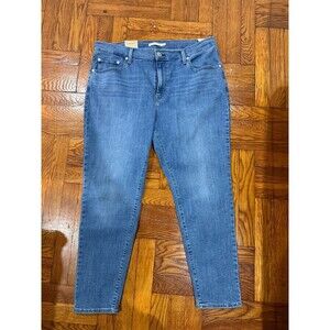 NWT Levi's Women's 721 High Rise  Skinny Jeans  Blue Size 18w